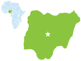 Abuja, Nigeria location map.